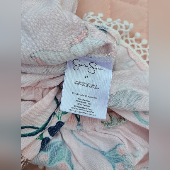 Jessica Simpson floral romper / jumpsuit for toddler girl, size 3T - Picture 7 of 7